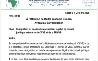 CAVB e FRMVB nominano Giacomo Cuonzo referente legale